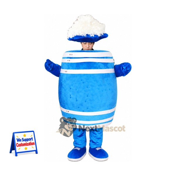 Beer Mug Mascot Costume - Blue