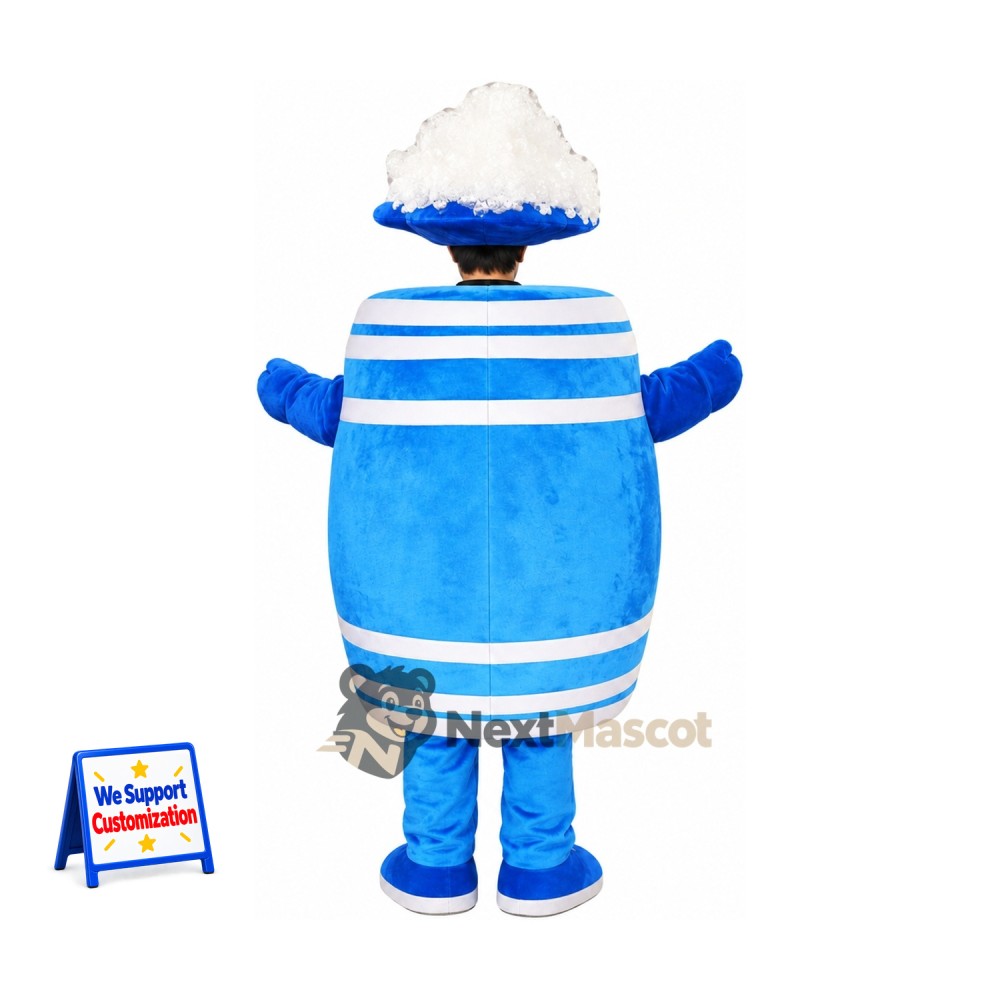 Beer Mug Mascot Costume - Blue