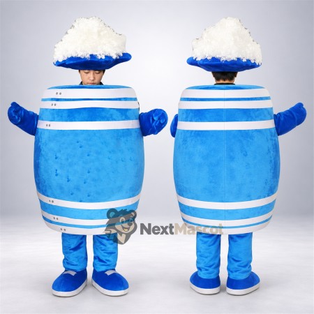 Beer Mug Mascot Costume - Blue