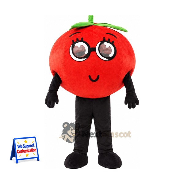 Tomato Mascot Costume - Glasses for Food Fairs