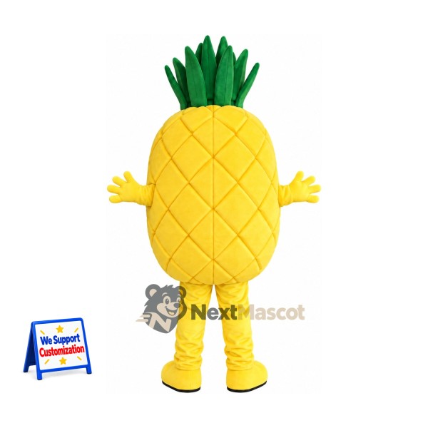 Pineapple Mascot Costume - Big Smile and Yellow Shoes