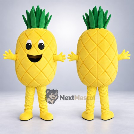 Pineapple Mascot Costume - Big Smile and Yellow Shoes Pineapple Mascot Costume - Big Smile and Yellow Shoes