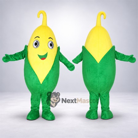 Corn Mascot Costume - Green Arms and Legs for Food Fairs Corn Mascot Costume - Green Arms and Legs for Food Fairs