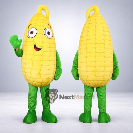 Corn Mascot Costume - Green Arms and Legs for Restaurant Events Corn Mascot Costume - Green Arms and Legs for Restaurant Events