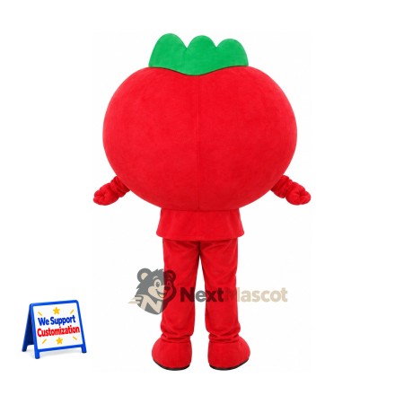 Tomato Mascot Costume - Big Smile and Red Legs Tomato Mascot Costume - Big Smile and Red Legs