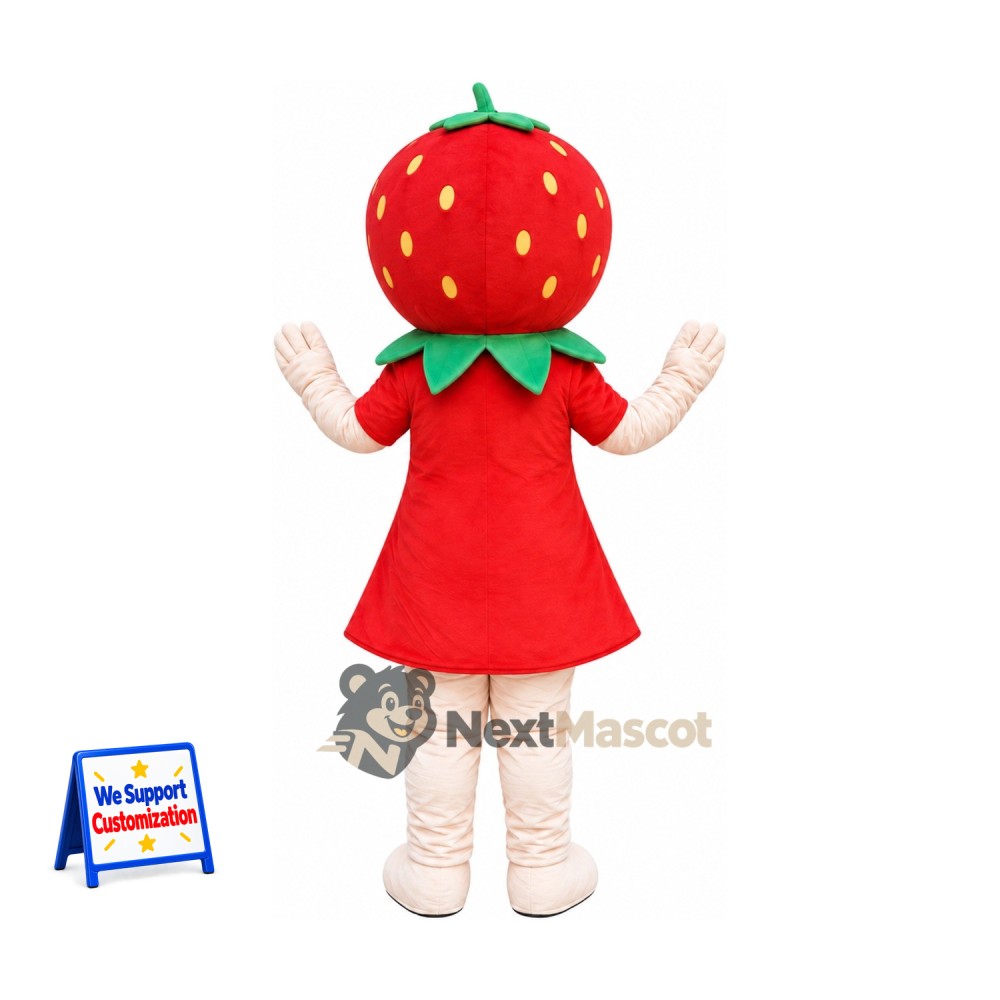 Strawberry Girl Mascot Costume - Red Dress Strawberry Girl Mascot Costume - Red Dress