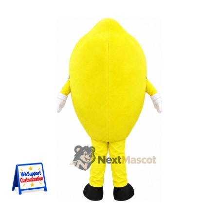 Lemon Mascot Costume - White Gloves and Black Shoes Lemon Mascot Costume - White Gloves and Black Shoes