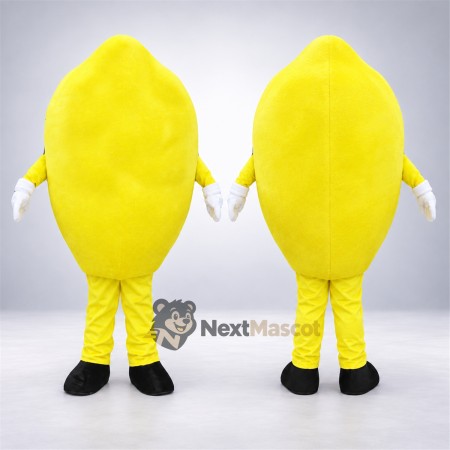 Lemon Mascot Costume - White Gloves and Black Shoes Lemon Mascot Costume - White Gloves and Black Shoes