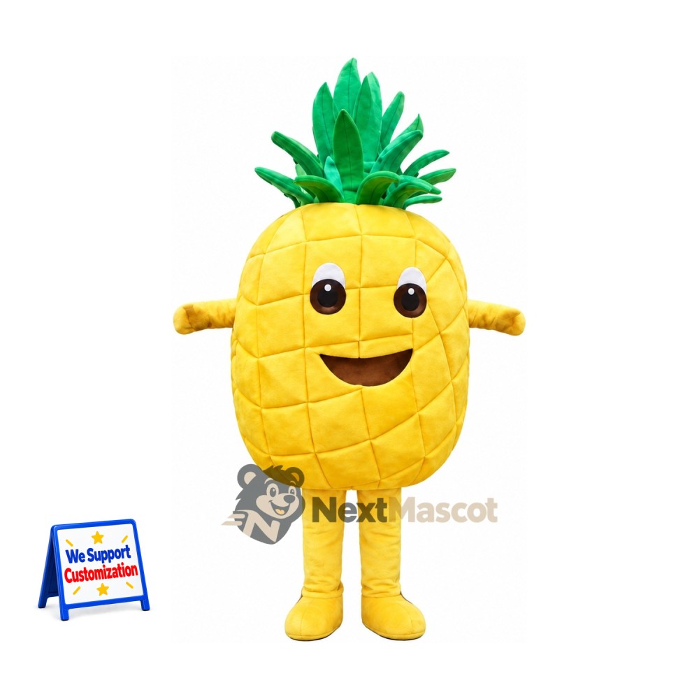 Pineapple Mascot Costume - Yellow Arms and Legs Pineapple Mascot Costume - Yellow Arms and Legs