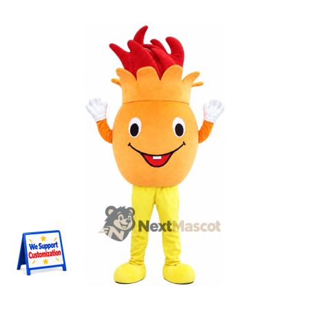 Flower Mascot Costume - Yellow for Community Events Flower Mascot Costume - Yellow for Community Events