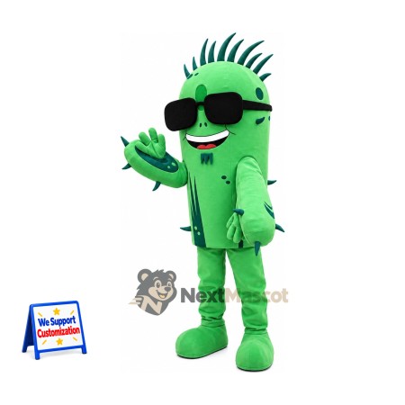 Cactus Mascot Costume - Sunglasses Cactus Mascot Costume - Sunglasses