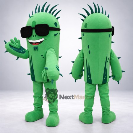 Cactus Mascot Costume - Sunglasses Cactus Mascot Costume - Sunglasses
