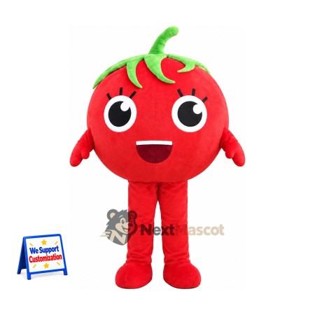 Tomato Mascot Costume - Big Eyes and Red Legs Tomato Mascot Costume - Big Eyes and Red Legs
