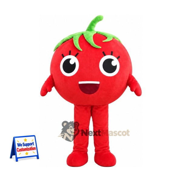 Tomato Mascot Costume - Big Eyes and Red Legs