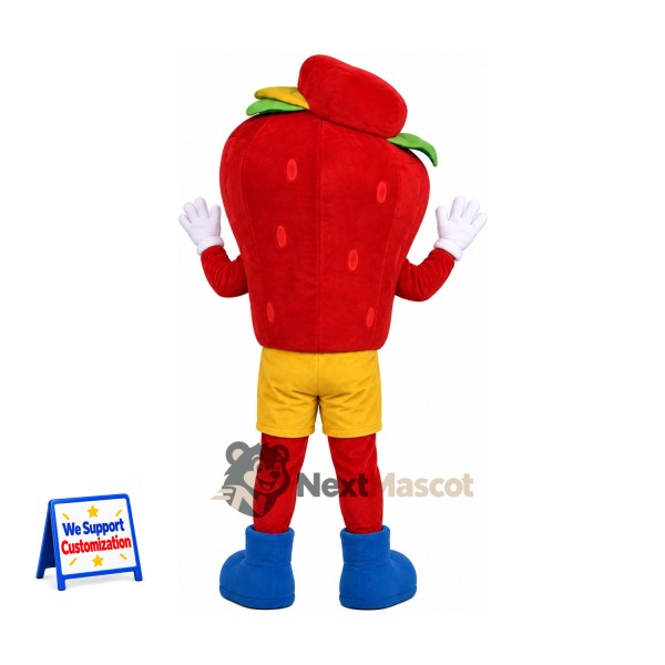 Apple Mascot Costume - Red, Red Cap