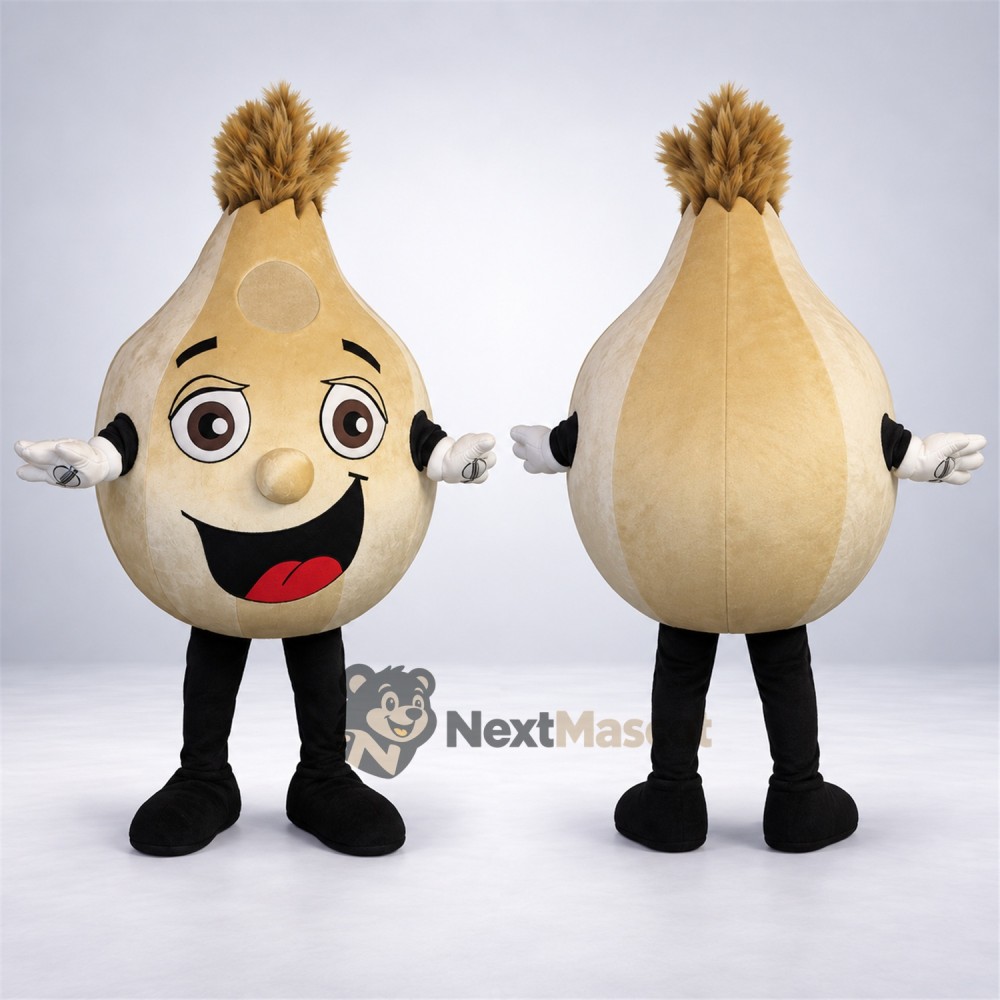 Onion Mascot Costume - Black Legs and White Gloves Onion Mascot Costume - Black Legs and White Gloves