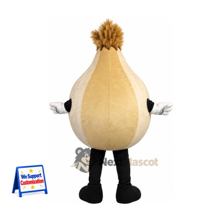 Onion Mascot Costume - Black Legs and White Gloves Onion Mascot Costume - Black Legs and White Gloves