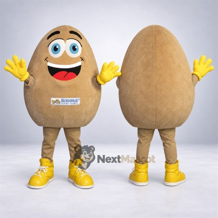 Potato Mascot Costume - Yellow Gloves and Boots Potato Mascot Costume - Yellow Gloves and Boots