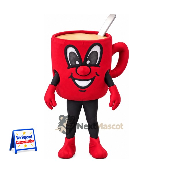Mug Mascot Costume - Red