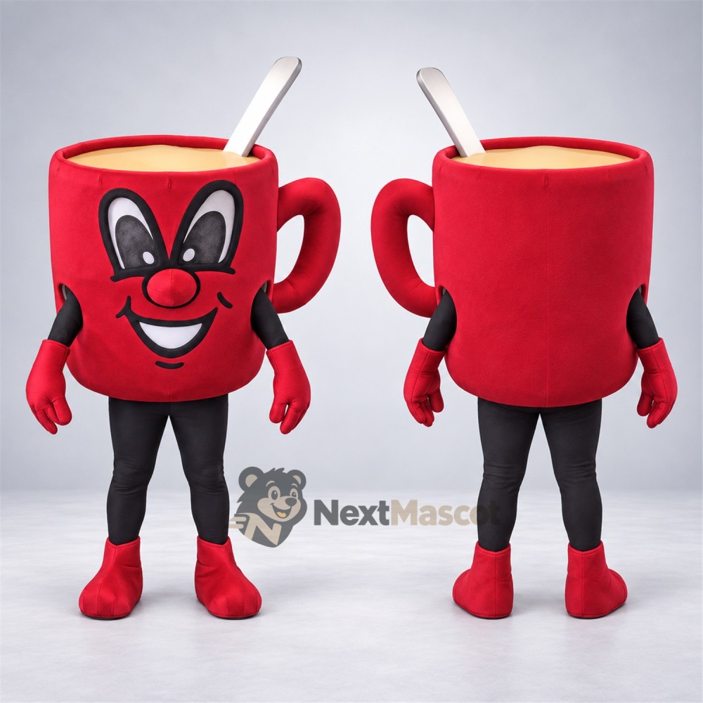 Mug Mascot Costume - Red Mug Mascot Costume - Red