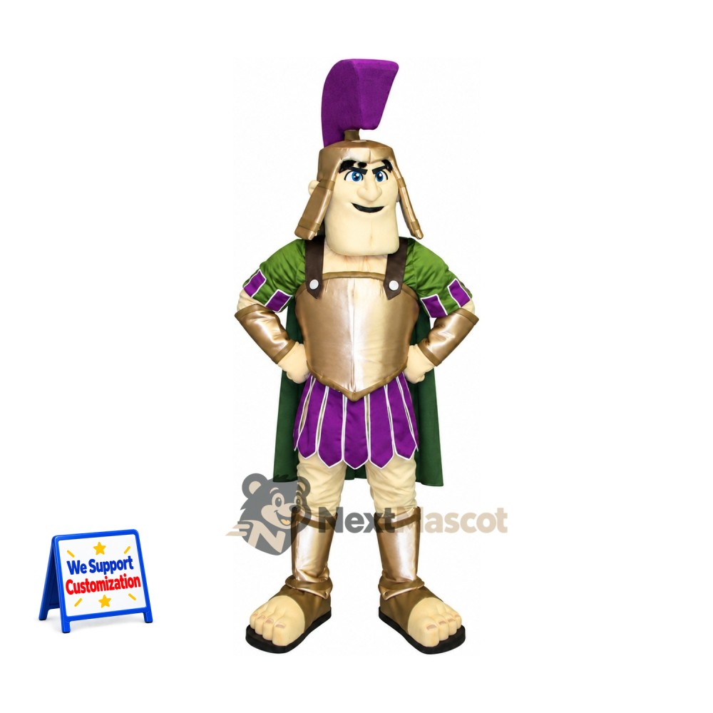 Spartan Warrior Mascot Costume for Community Events Spartan Warrior Mascot Costume for Community Events