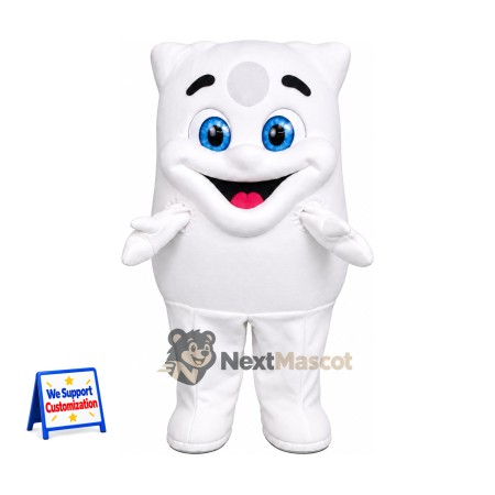 Pillow Mascot Costume - White for Community Events Pillow Mascot Costume - White for Community Events