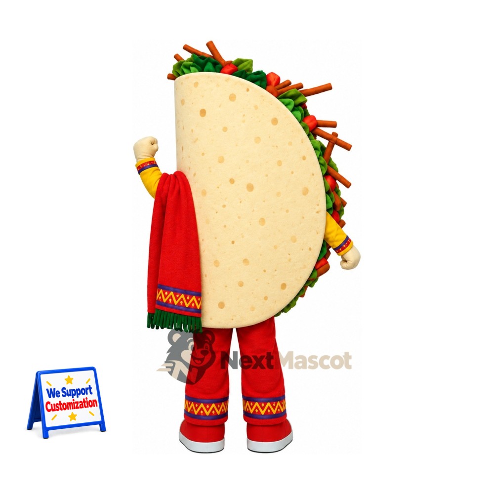 Taco Mascot Costume - Sunglasses for Food Festivals Taco Mascot Costume - Sunglasses for Food Festivals