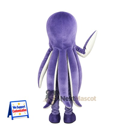 Octopus Mascot Costume - Purple, White Tentacle Tips Octopus Mascot Costume - Purple, White Tentacle Tips