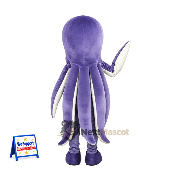 Octopus Mascot Costume - Purple, White Tentacle Tips Octopus Mascot Costume - Purple, White Tentacle Tips