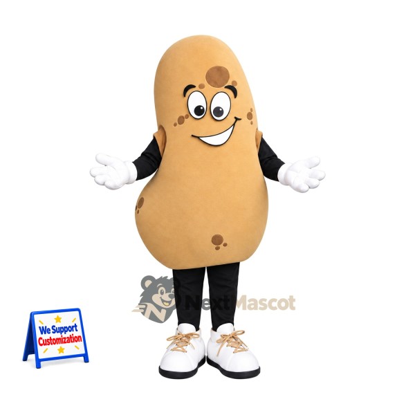 Peanut Mascot Costume - White Gloves and Sneakers