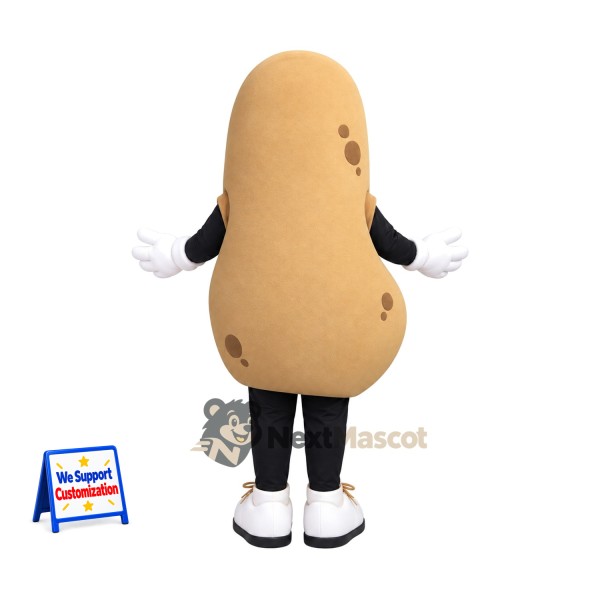 Peanut Mascot Costume - White Gloves and Sneakers Peanut Mascot Costume - White Gloves and Sneakers
