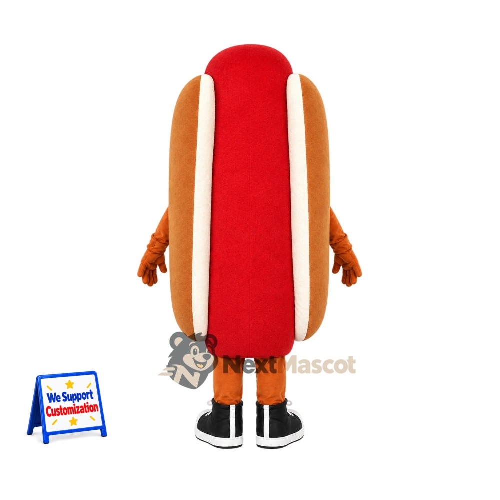 Hot Dog Mascot Costume - Relish and Black Shoes Hot Dog Mascot Costume - Relish and Black Shoes