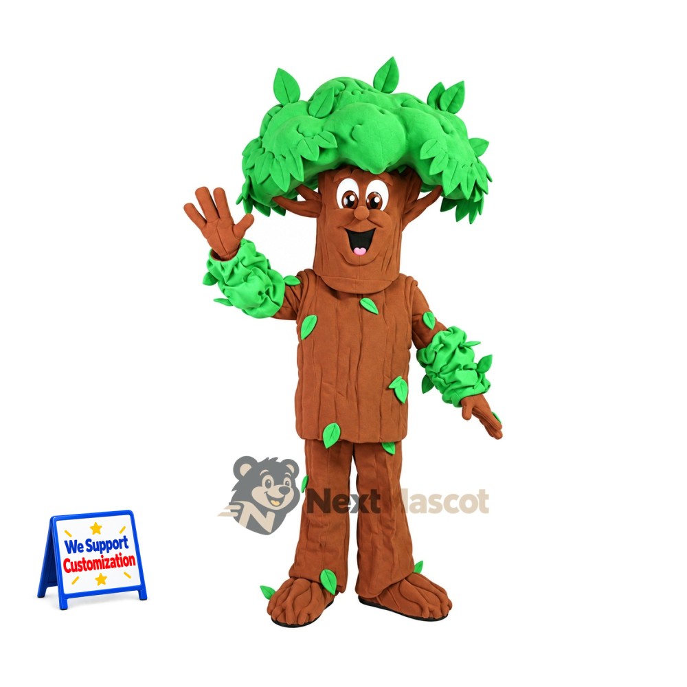 Tree Mascot Costume - Leafy Green Cap Tree Mascot Costume - Leafy Green Cap