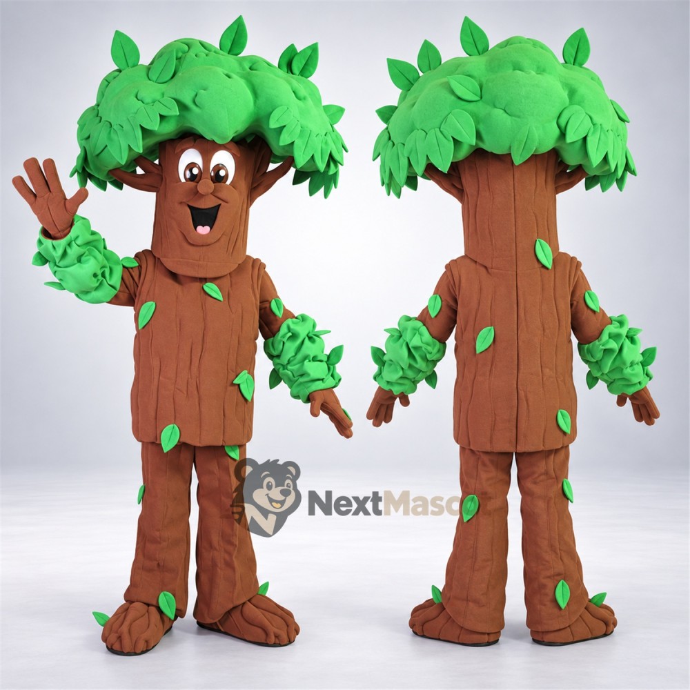 Tree Mascot Costume - Leafy Green Cap Tree Mascot Costume - Leafy Green Cap
