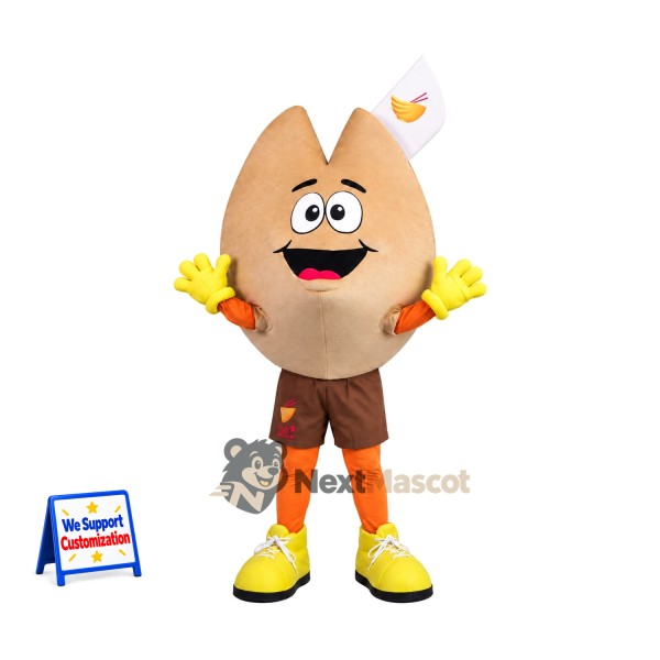 Fortune Cookie Mascot Costume