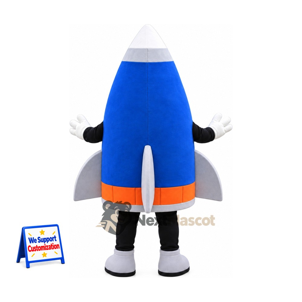 Rocket Mascot Costume - Blue