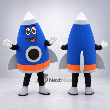 Rocket Mascot Costume - Blue