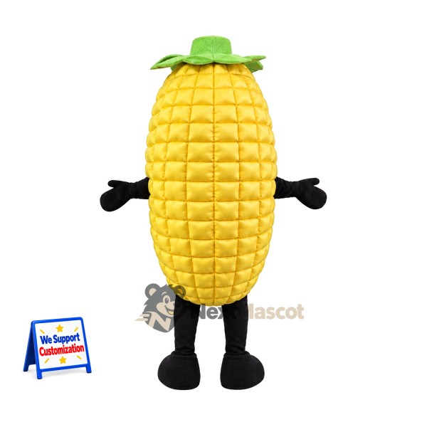 Corn Mascot Costume - Black Arms and Legs for Food Fairs Corn Mascot Costume - Black Arms and Legs for Food Fairs