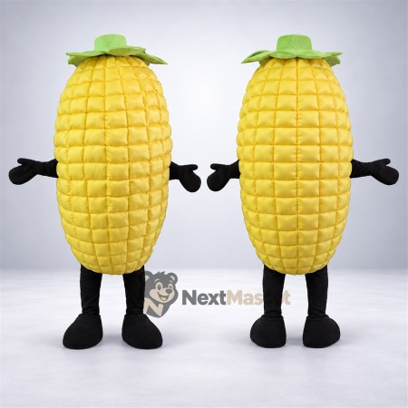 Corn Mascot Costume - Black Arms and Legs for Food Fairs Corn Mascot Costume - Black Arms and Legs for Food Fairs