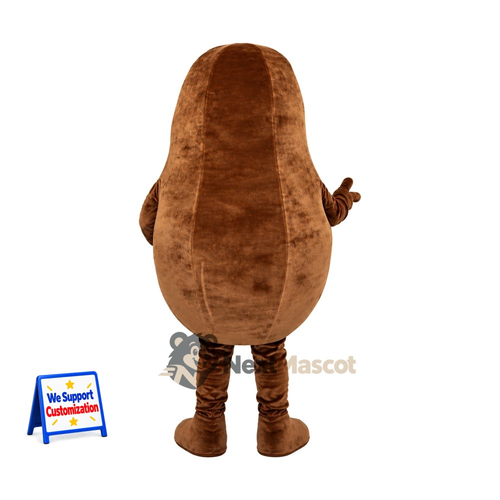 Potato Mascot Costume - Big Smile and Brown Legs for Food Festivals Potato Mascot Costume - Big Smile and Brown Legs for Food Festivals