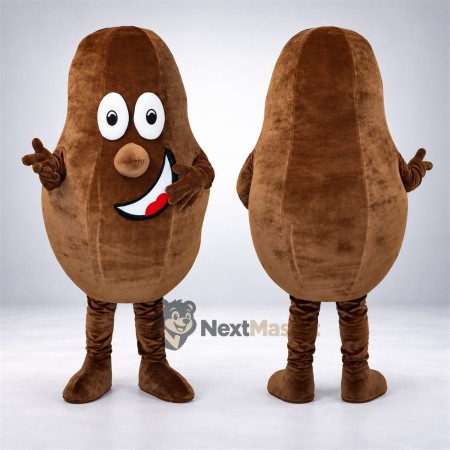 Potato Mascot Costume - Big Smile and Brown Legs for Food Festivals Potato Mascot Costume - Big Smile and Brown Legs for Food Festivals