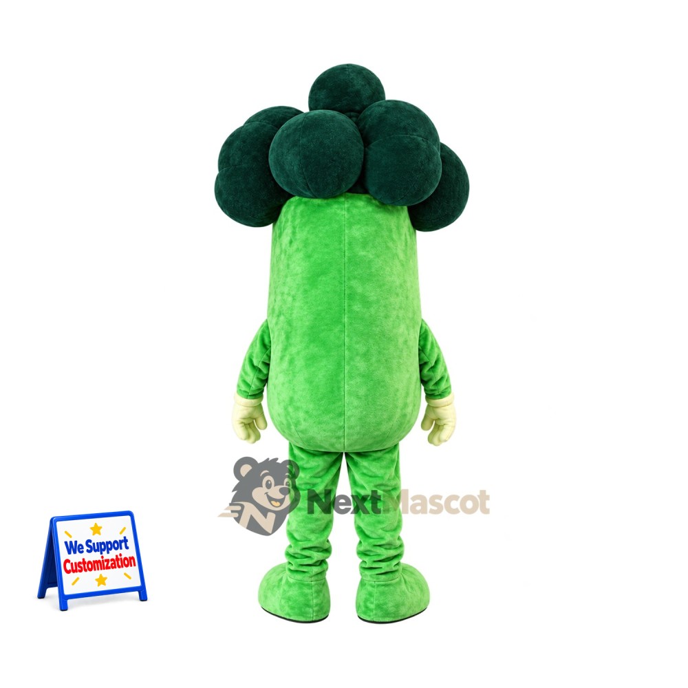 Broccoli Mascot Costume - Yellow Gloves Broccoli Mascot Costume - Yellow Gloves