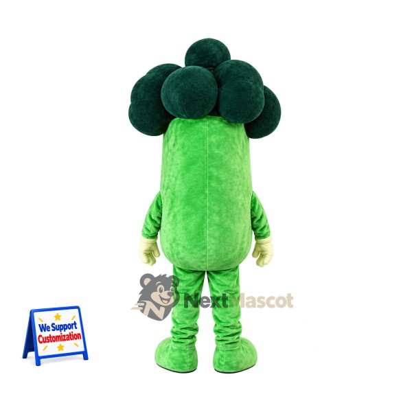 Broccoli Mascot Costume - Yellow Gloves Broccoli Mascot Costume - Yellow Gloves