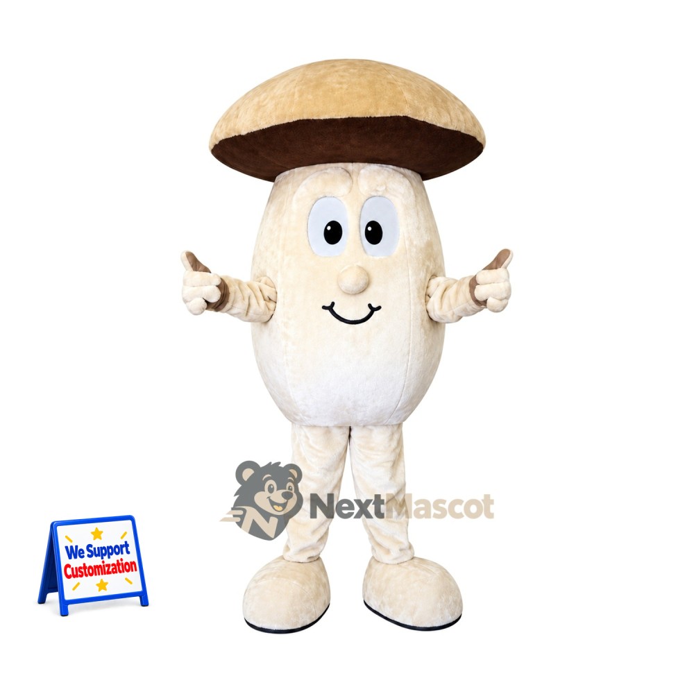 Mushroom Mascot Costume - Tan Cap Mushroom Mascot Costume - Tan Cap