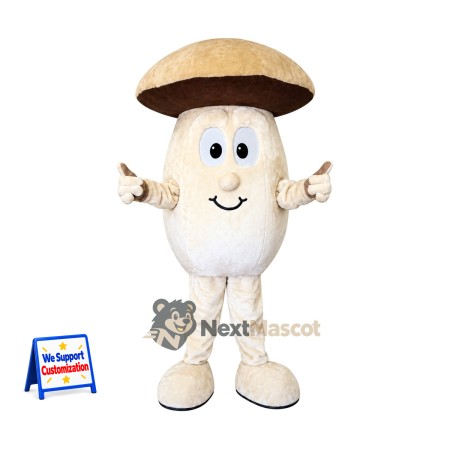 Mushroom Mascot Costume - Tan Cap Mushroom Mascot Costume - Tan Cap