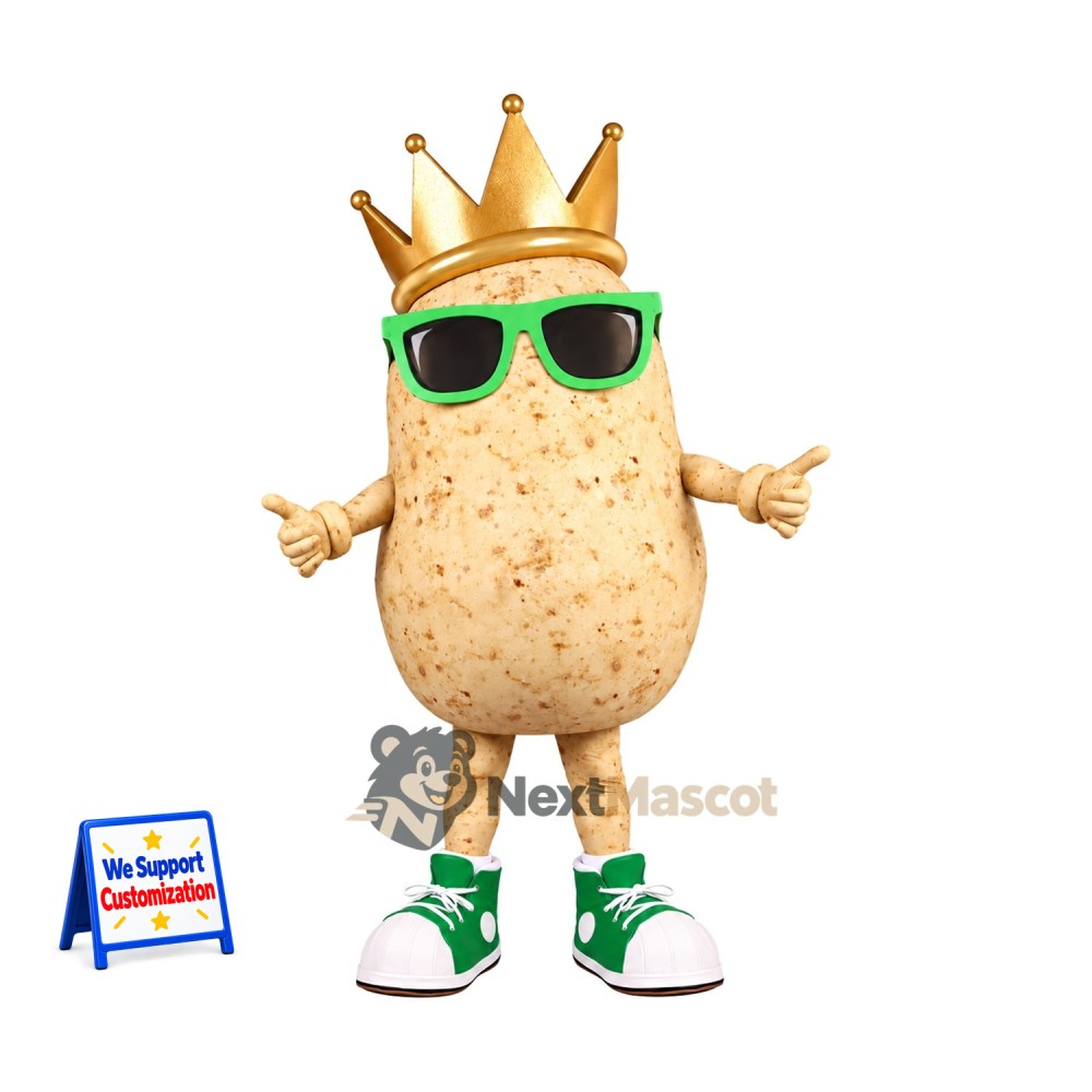 Potato Mascot Costume - Crown Potato Mascot Costume - Crown