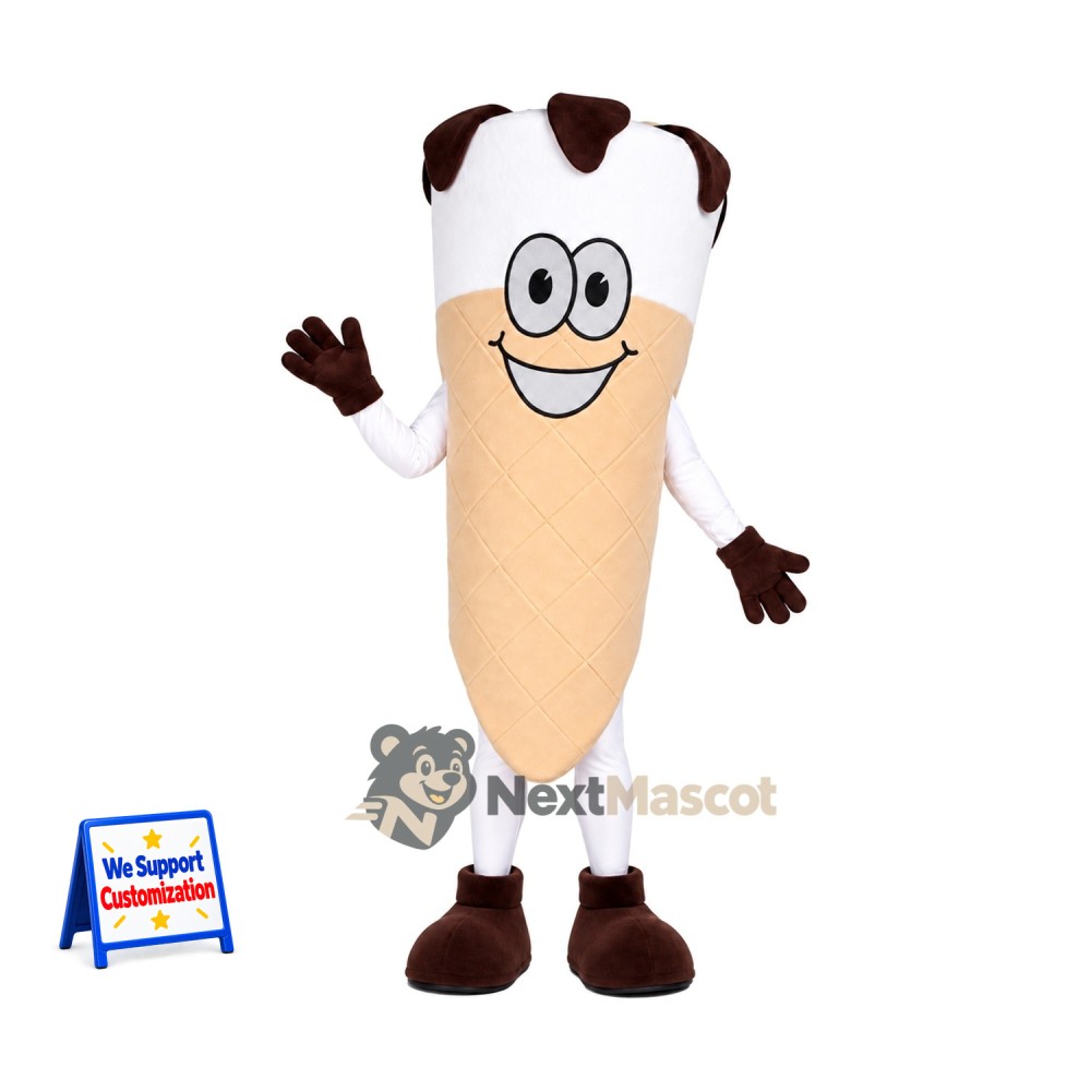 Chocolate Dipped Ice Pop Mascot Costume Chocolate Dipped Ice Pop Mascot Costume