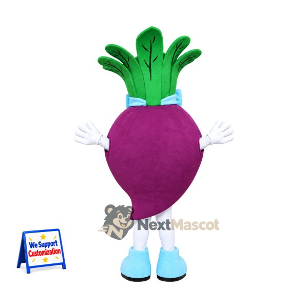 Onion Mascot Costume - Purple, White Gloves and Blue Shoes Onion Mascot Costume - Purple, White Gloves and Blue Shoes