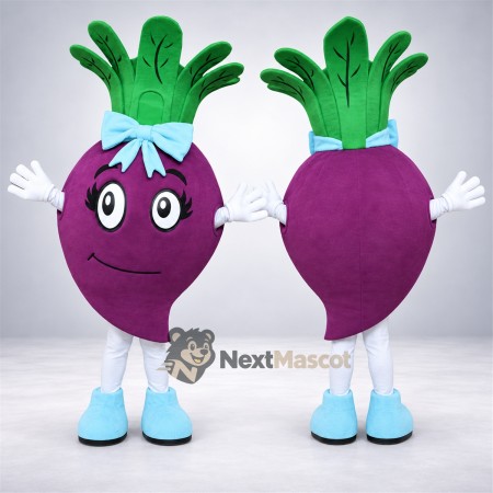 Onion Mascot Costume - Purple, White Gloves and Blue Shoes Onion Mascot Costume - Purple, White Gloves and Blue Shoes