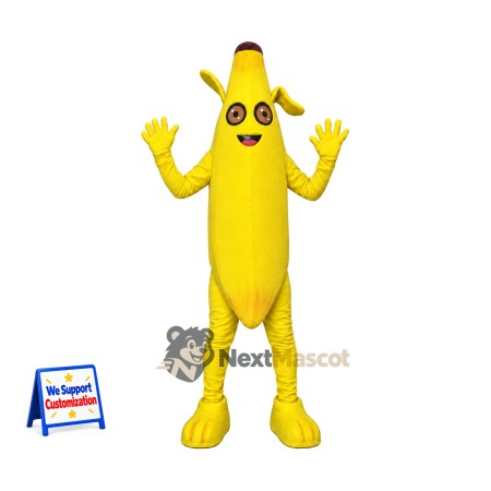 Banana Mascot Costume - Yellow Arms and Legs for Food Festivals